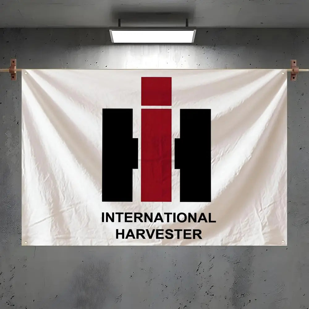 International Harvester Flag – Indoor & Outdoor Wall Banner Decor Decorative Flag Banner Axl White6 100x150cm