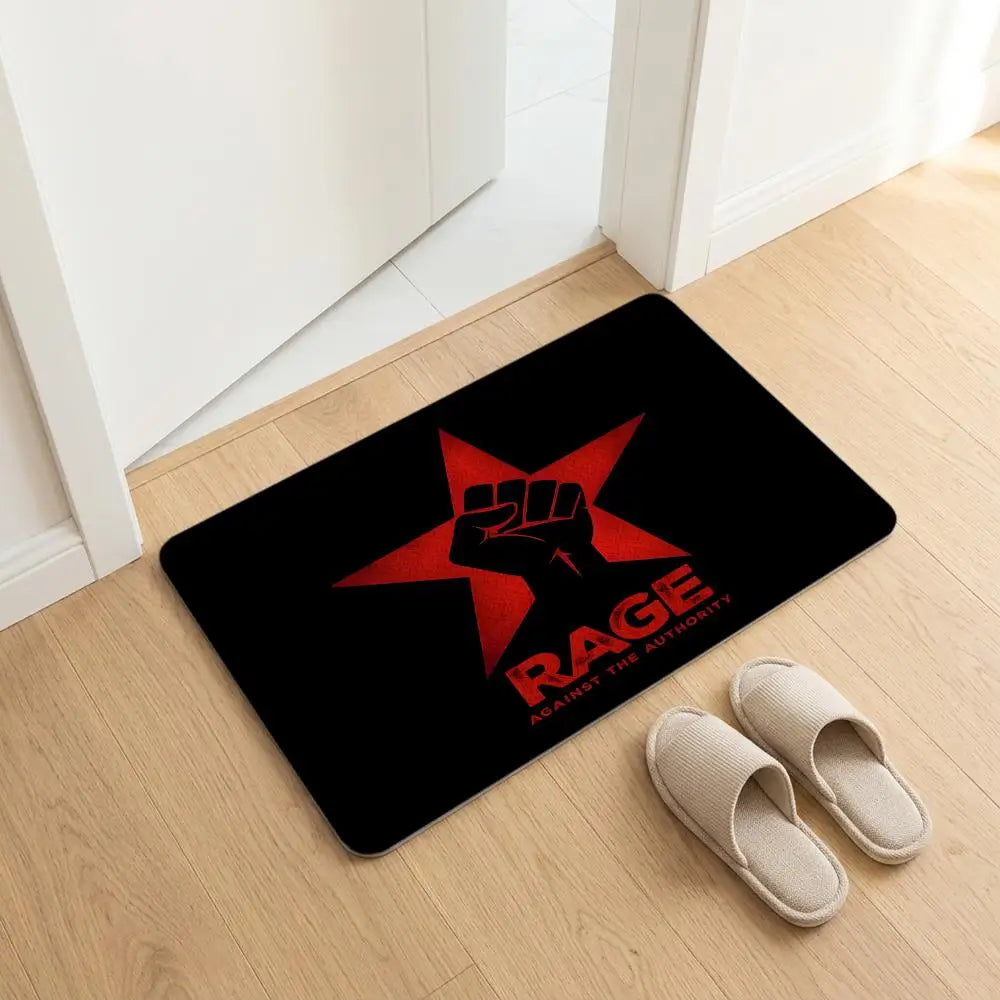 Rage Against the Machine Diatomite Bath Mat | Quick Dry Diatomite Bath Mat Axl White6 40x60cm