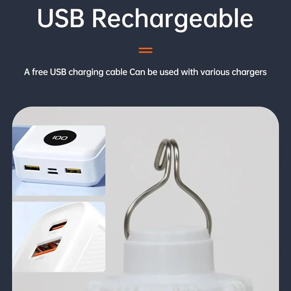 USB Rechargeable LED Camping Lantern – Portable Hook Light Camping Lantern Axl