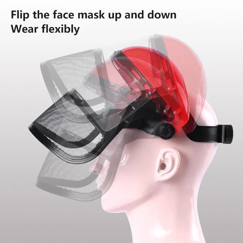Head-Mounted PVC Face Shield – Safety Mask for Cutting & Garden Protective Face Shield Axl