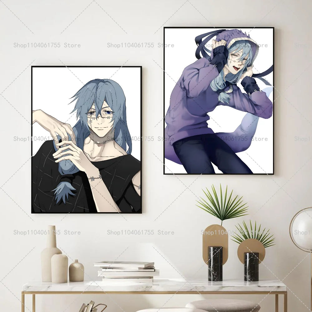 Jujutsu Kaisen Mahito Anime Wall Poster – Self-Adhesive Sticker Anime Wall Poster Axl