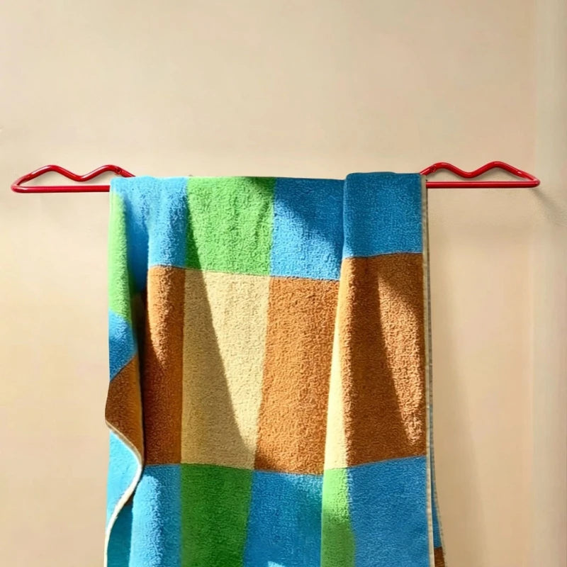 Metal Wall-Mounted Towel Rack – Bathroom & Coat Organizer Towel Rack Axl