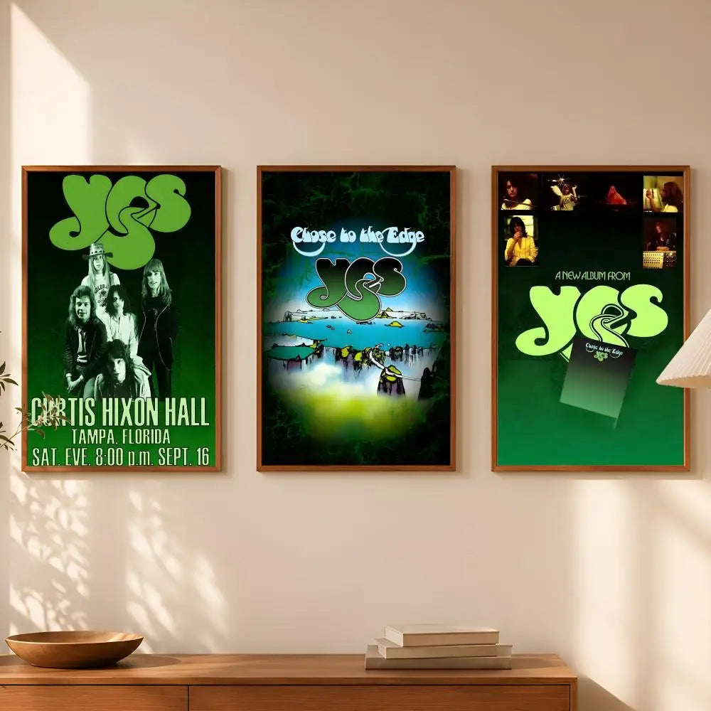 Yes Band Self-Stick HD PVC Wall Art Poster – Waterproof Decor Wall Art Poster Axl