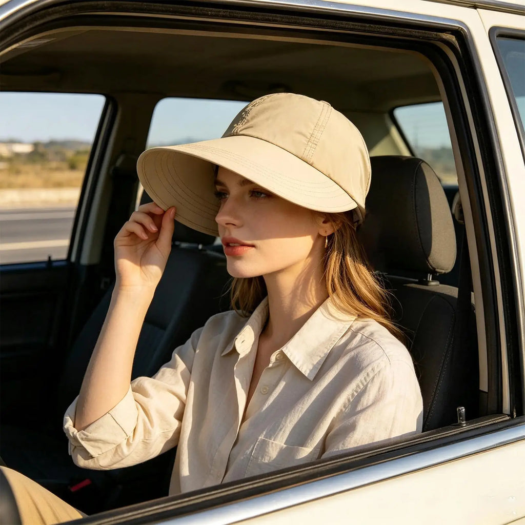 Wide Brim UV Protection Sun Hat – Breathable & Adjustable Wide Brim Sun Hat Axl
