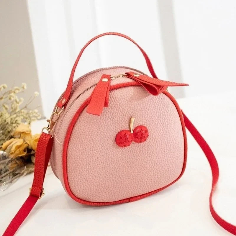 Litchi Mini Backpack – Women's PU Leather Crossbody Shoulder Bag Mini Backpack Axl