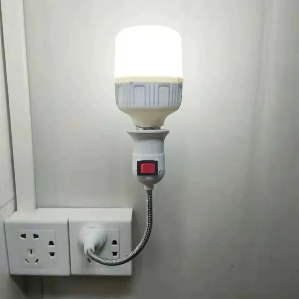 E27 Swivel Gooseneck Lamp Holder – Flexible 360° Bulb Socket Lamp Holder Socket Axl