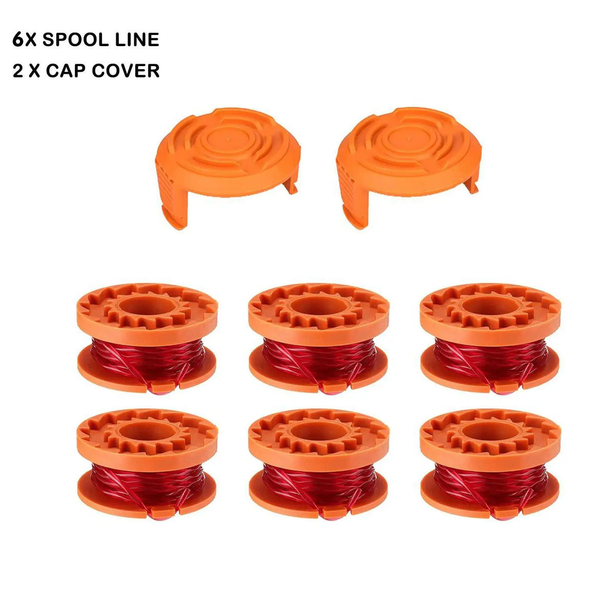 WORX WA0010 Replacement Trimmer Line Spool Set – 20 Pack Trimmer Spool Set Axl SET B