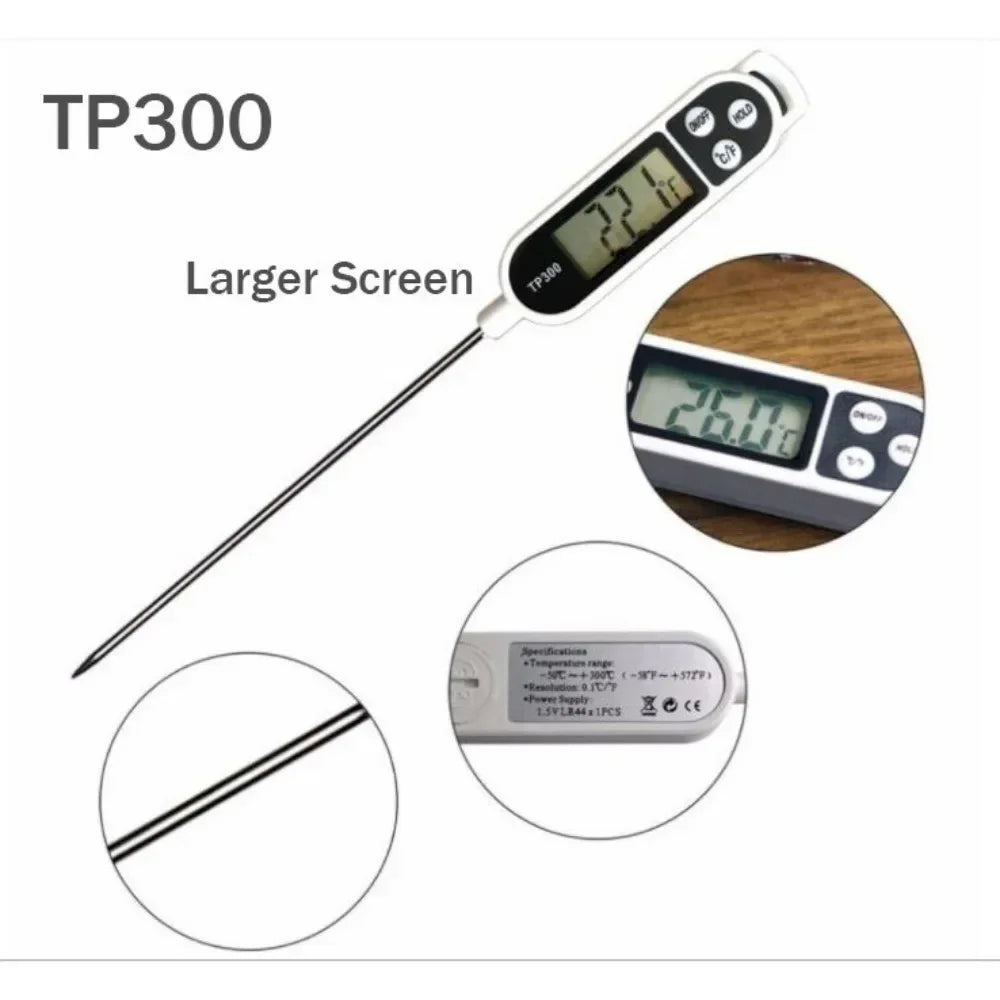 TP300 Digital Food Thermometer – BBQ, Meat & Kitchen Probe Digital Food Thermometer Axl