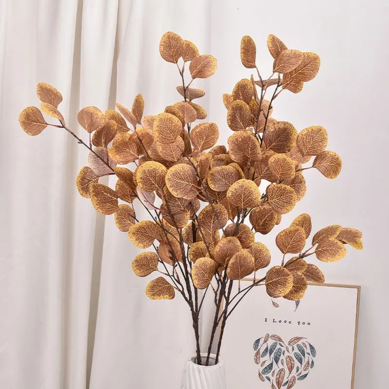 Silk Eucalyptus Artificial Branch – Wedding & Home Floral Decor Artificial Flower Branch Axl