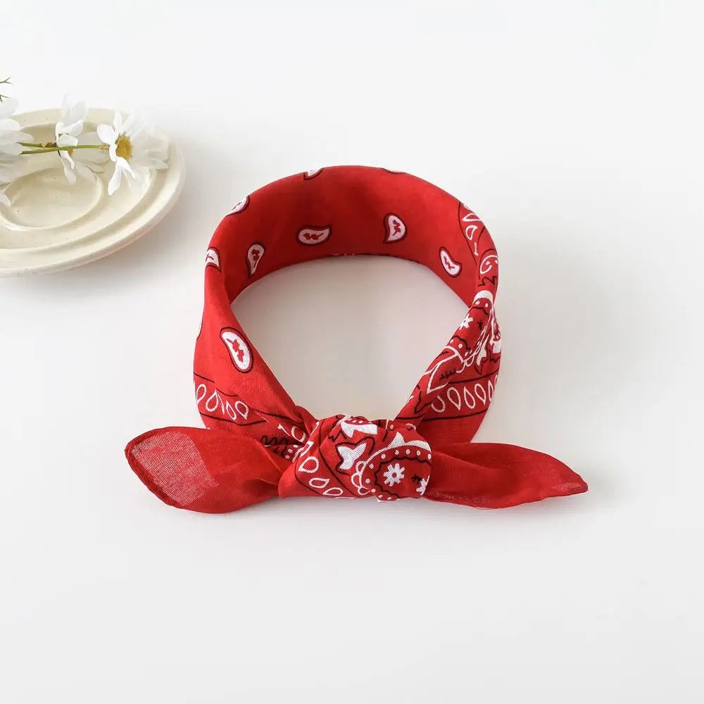 Women's Cashew Print Square Scarf – Hair Band & Headband