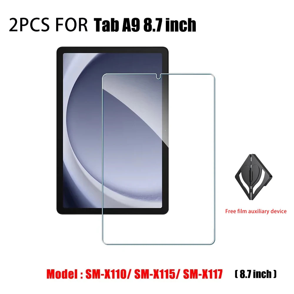 2-Pack Tempered Glass Screen Protector – Samsung Galaxy Tab A9 8.7" Tablet Screen Protector Axl