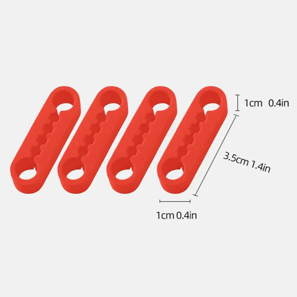 Car Door Shock Absorber Silicone Damper Cushion Pads 4 Pcs Car Door Damper Pad Axl Red