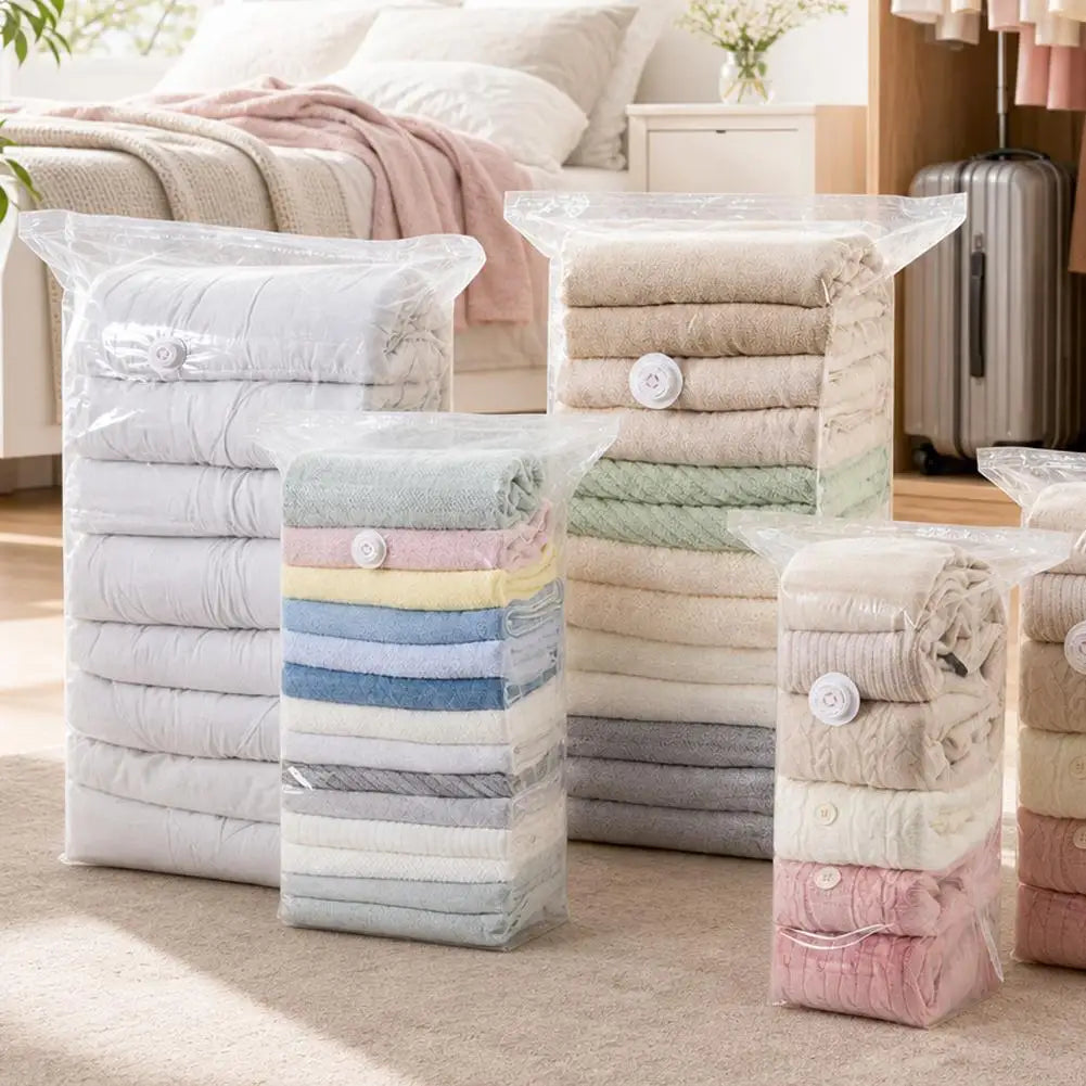 Pump-Free Vacuum Storage Bags for Clothes & Quilts | S–XL Vacuum Storage Bags Axl