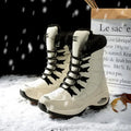 Women's Waterproof Platform Snow Boots – Warm Fur Ankle Boot Women's Snow Boots Axl Beige 37