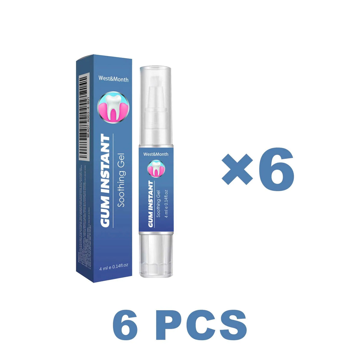 Gum Repair Strengthening Gel – Aloe Vera Deep Clean 4ml Oral Care Gel Axl 6 PCS