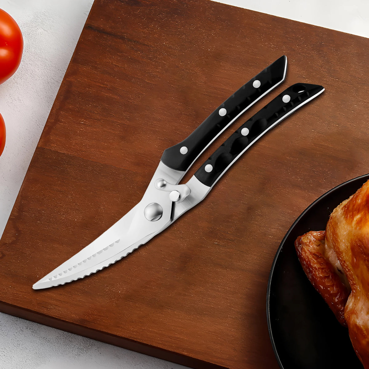 Stainless Steel Kitchen Scissors – Meat, BBQ & Food Shears Kitchen Shears Axl Kitchen Scissors
