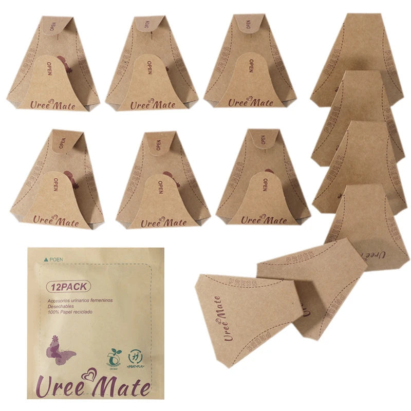 12-Pack Disposable Female Urination Funnel – Portable Waterproof Female Urination Device Axl onesize