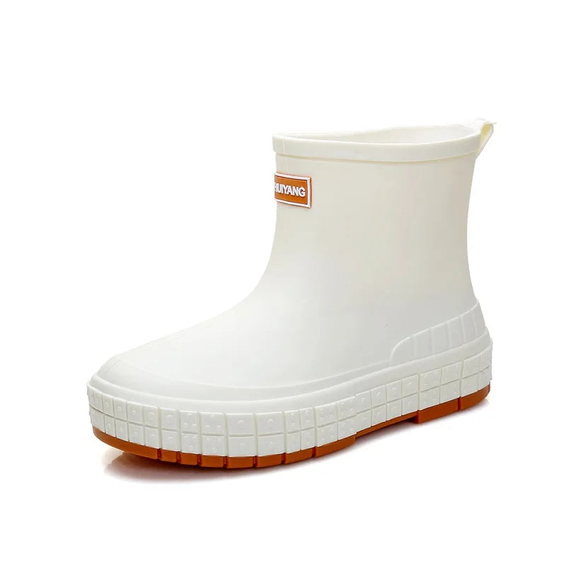 Women's Waterproof Anti-Slip Ankle Rain Boots – Lightweight Women's Rain Boots Axl apricot 36