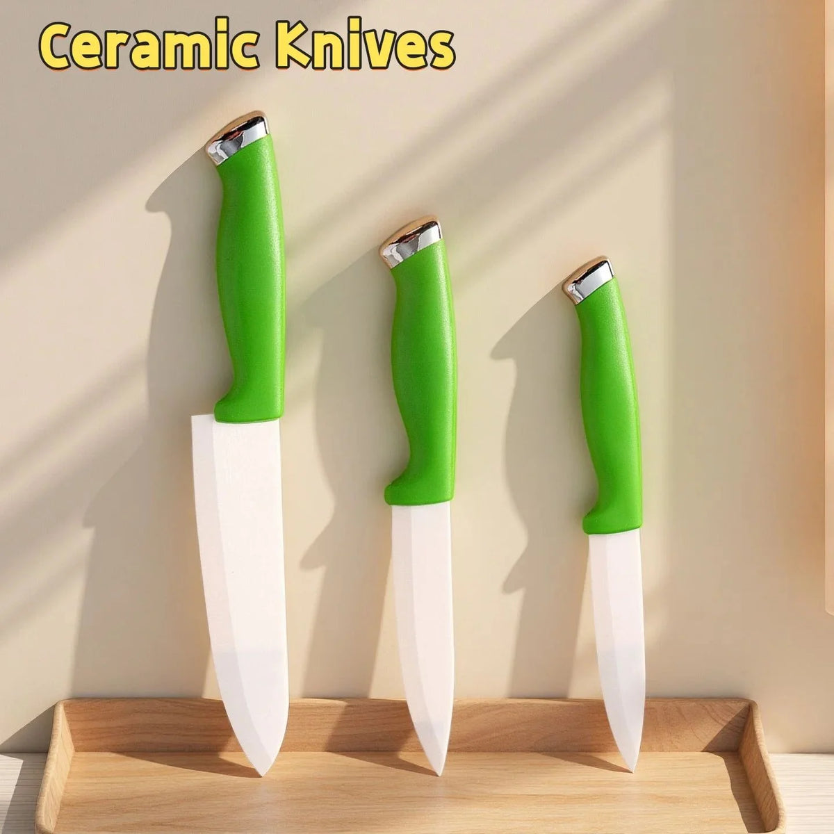 Ceramic Knife Set 4 5 6 Inch – White Blade Kitchen Knives Ceramic Kitchen Knives Axl