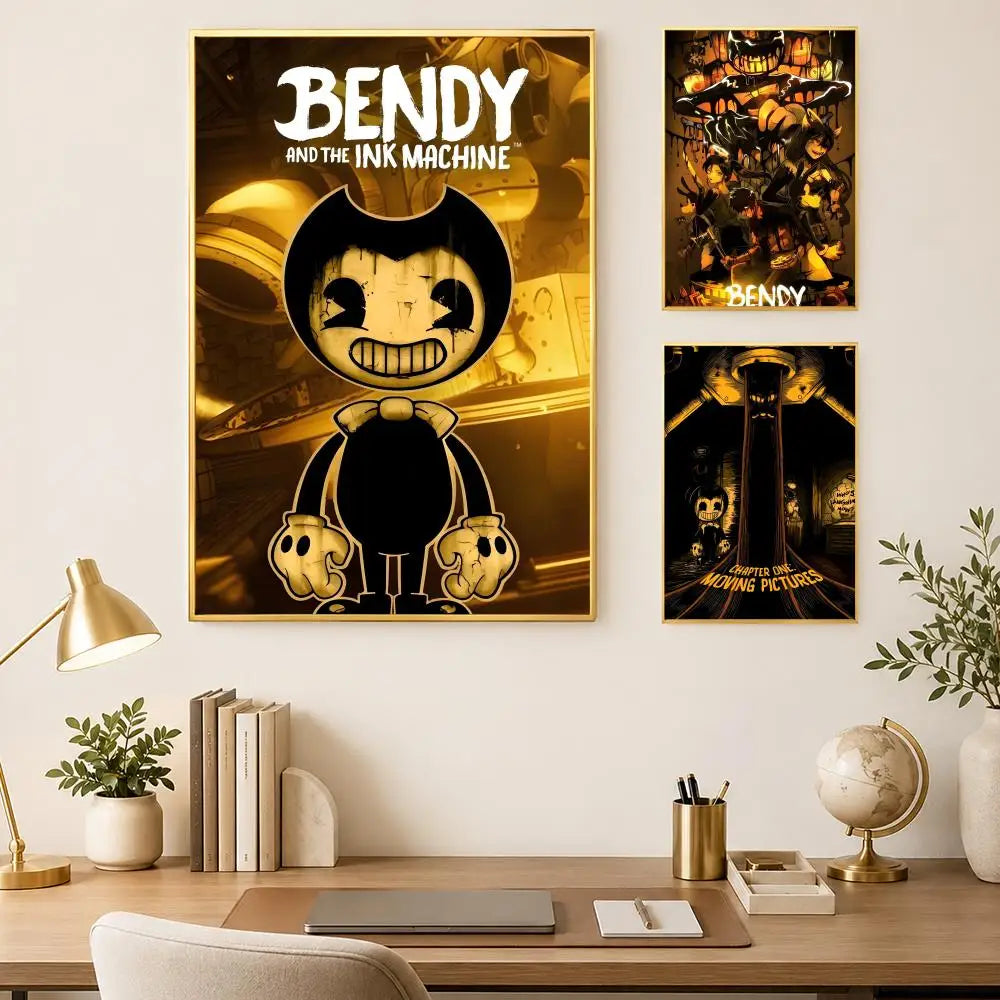 Bandy & Ink Machines Self-Stick HD PVC Wall Art Poster Wall Art Poster Axl