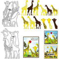 2-Pc Giraffe Metal Cutting Dies – Embossing Scrapbooking Stencil Craft Cutting Dies Axl AECH04-18769