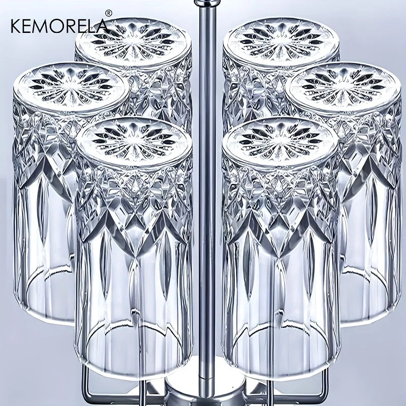 KEMORELA 423ml Stemware Glass Cups | 1-2 Pcs, Dishwasher Safe Glass Stemware Set Axl