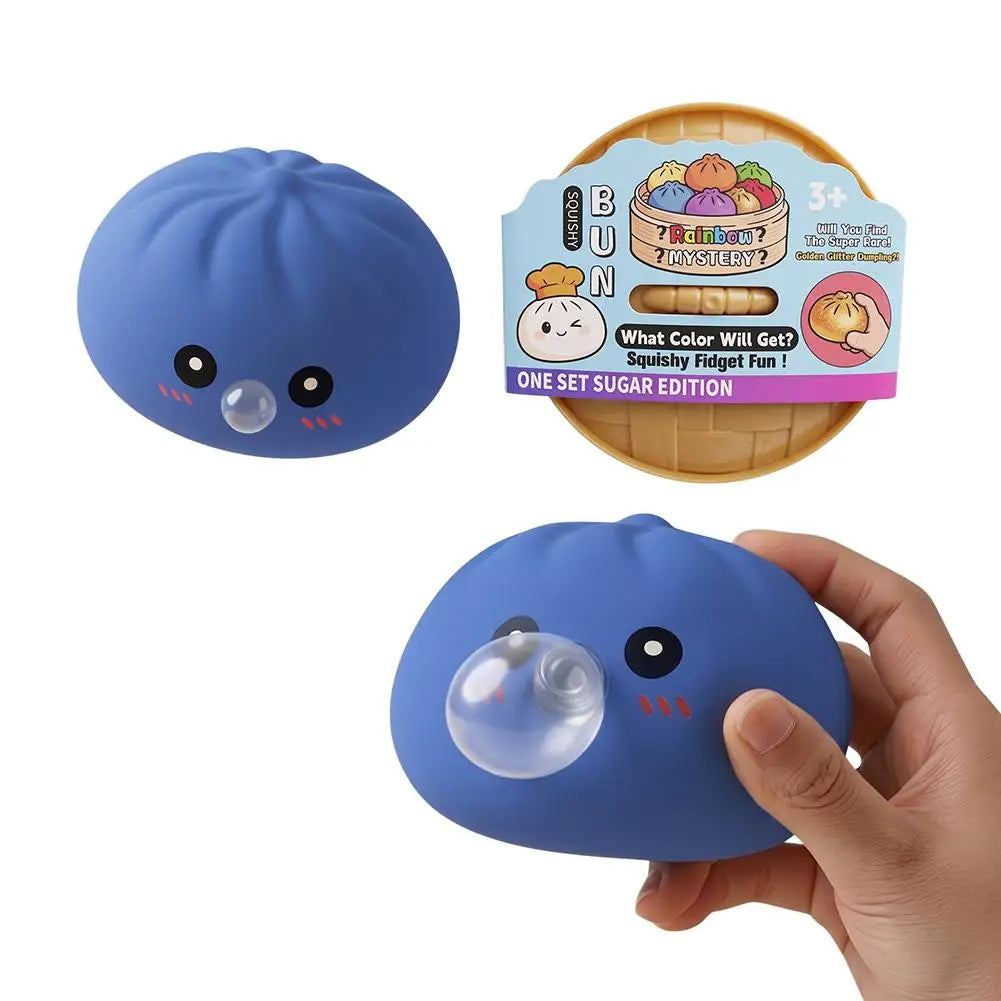 Squishy Dumpling Fidget Toy – Slow Rising Bubble Sensory Ball Squishy Fidget Toy Axl Blue