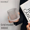 KEMORELA 300ml Retro Glass Cup – Coffee, Whiskey & Cocktails Cocktail Glass Axl A 300ml
