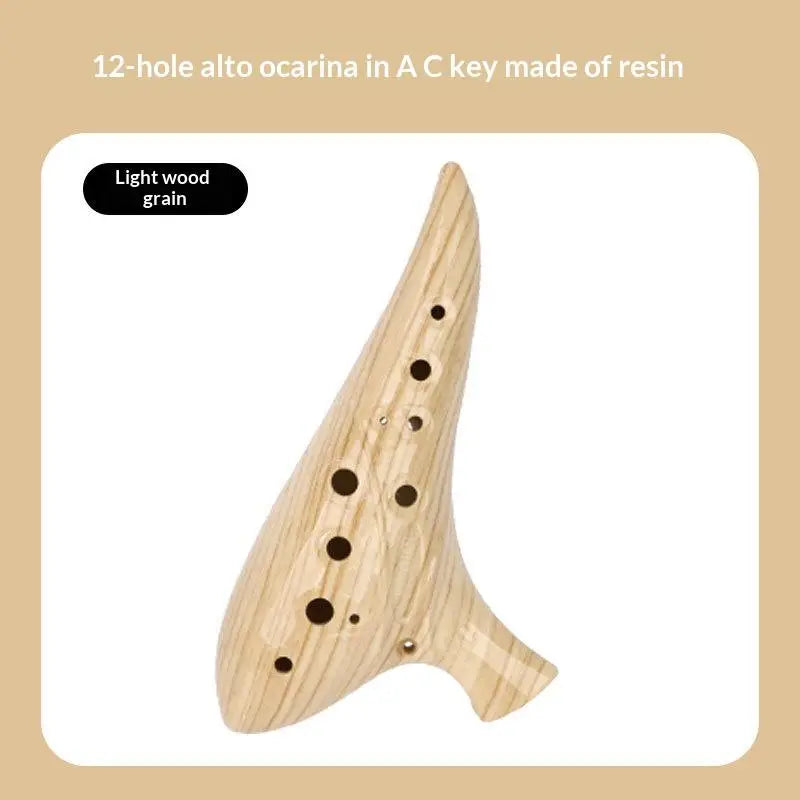 12-Hole Alto C Ocarina – Resin Wind Instrument for Beginners Wind Instrument Axl 2