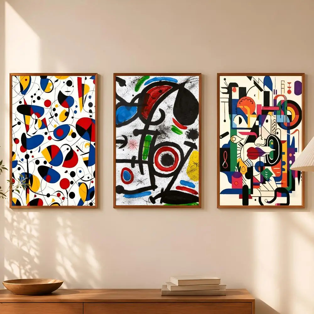 Joan Miró Vintage Wall Art Poster – Self-Stick Waterproof Wall Art Poster Axl