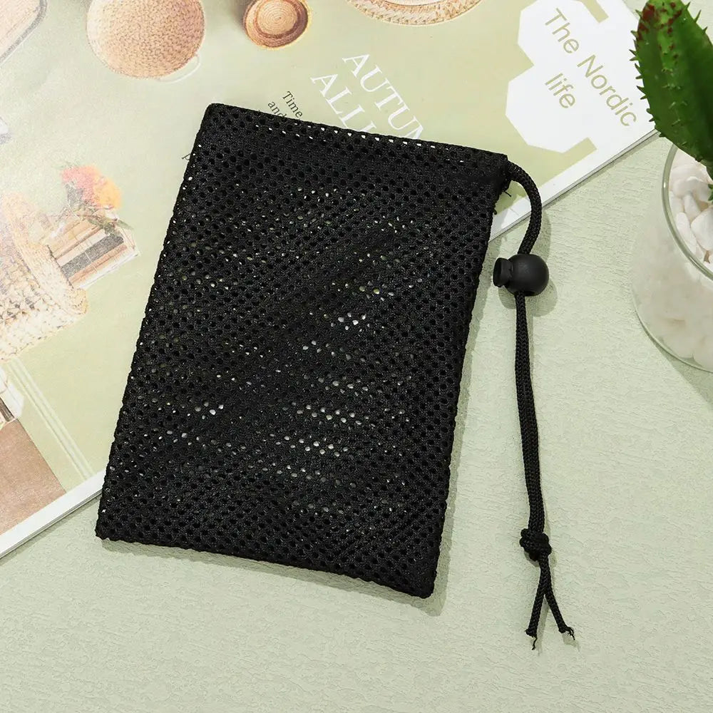 Nylon Mesh Drawstring Storage Bag – Travel & Laundry Pouch Mesh Storage Bag Axl