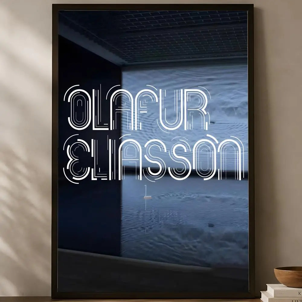 Olafur Eliasson HD PVC Self-Stick Wall Art Poster | Home Decor Wall Art Poster Axl White13 60X90cmNoframe