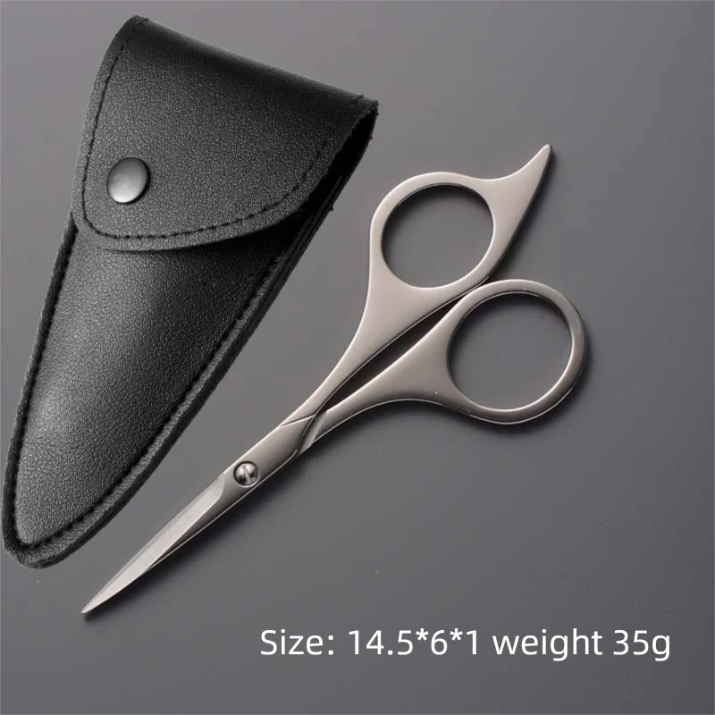 Serrated Stainless Steel Grooming Scissors – Beard & Eyebrow Grooming Scissors Axl
