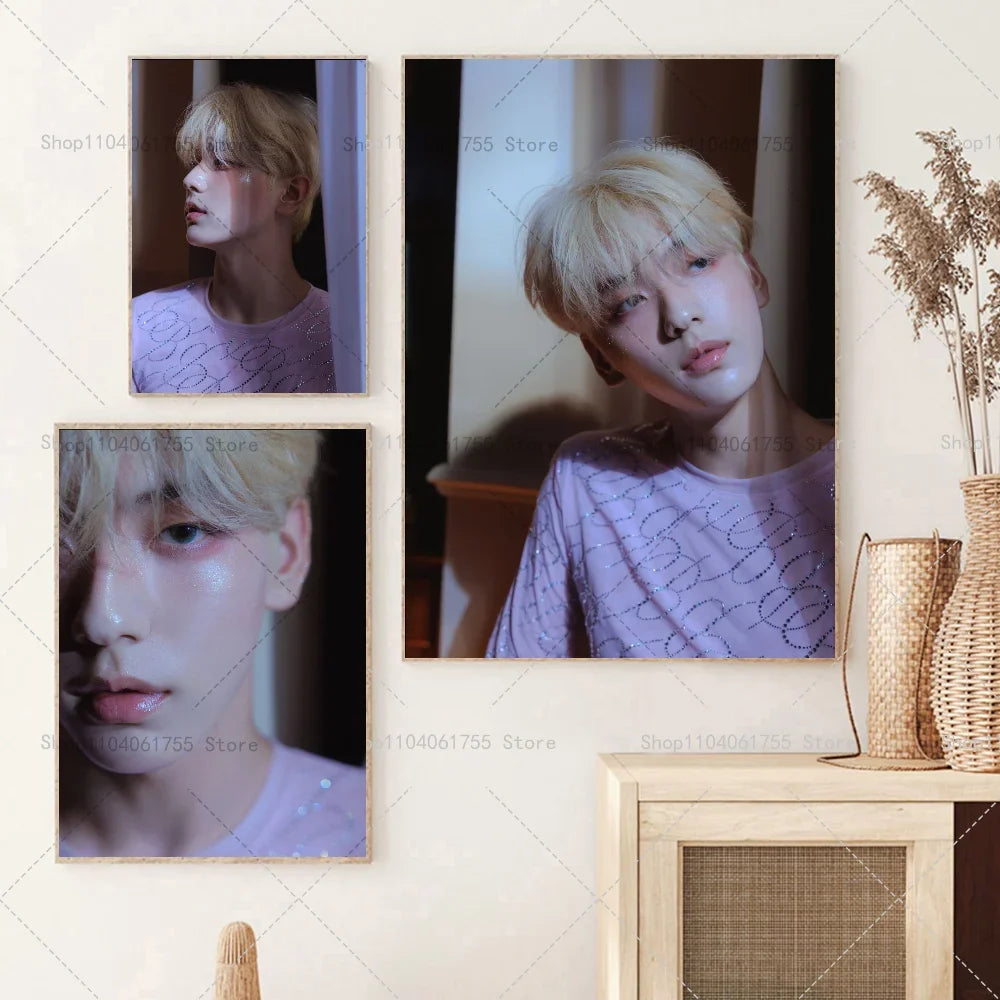 TXT Soobin Kpop Poster – Self-Adhesive Waterproof Wall Sticker Wall Art Poster Axl