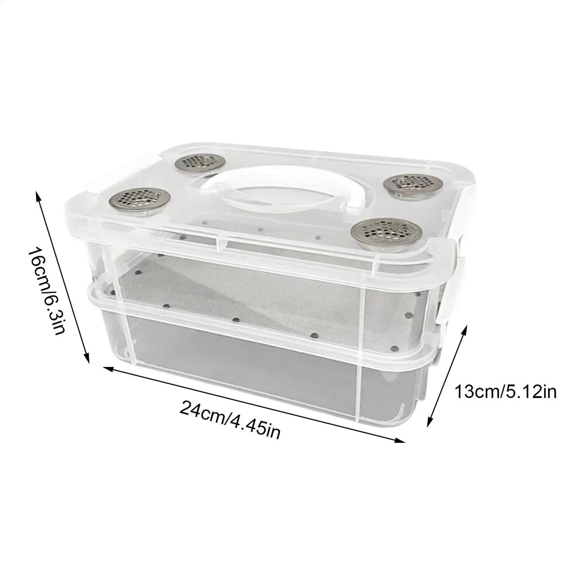 Transparent Mealworm Breeding Kit – Stackable Farm Box Insect Breeding Kit Axl