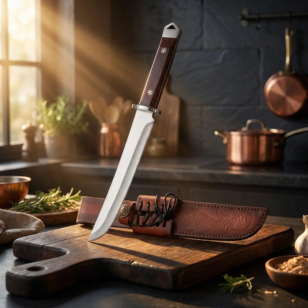 Japanese Chef's Knife – Sharp Stainless Steel & Wood Handle Chef's Kitchen Knife Axl Kitchen knife