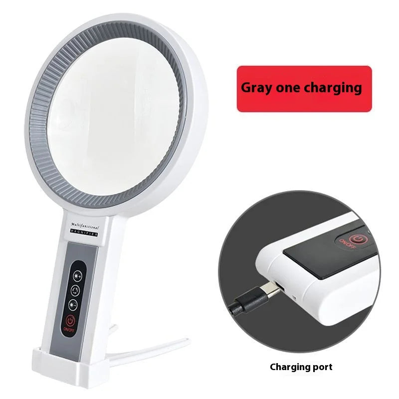 135mm LED Magnifying Glass – USB Rechargeable, 34 LEDs LED Magnifying Glass Axl 4
