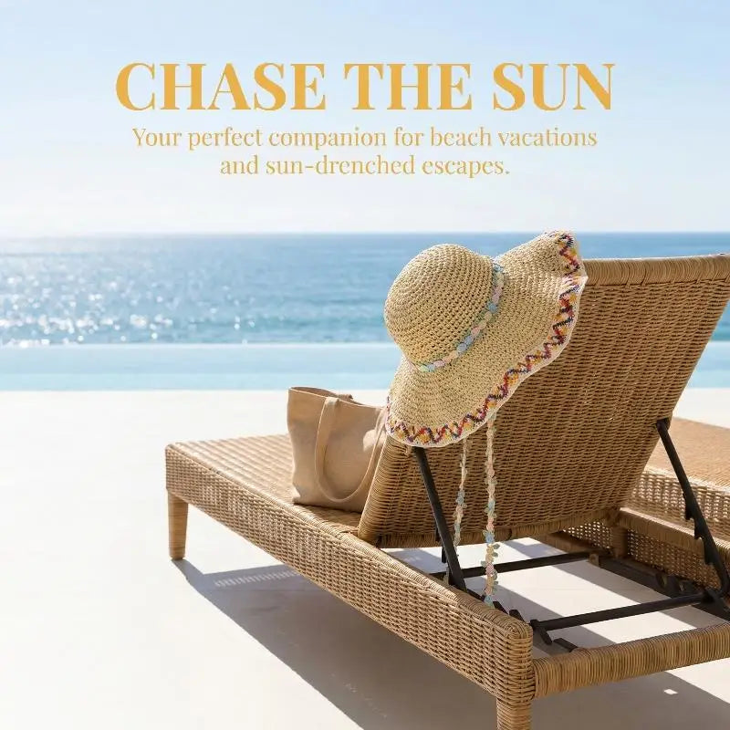 Women's Large Brim Straw Hat – Floral Bow Summer Beach Hat Wide Brim Straw Hat Axl