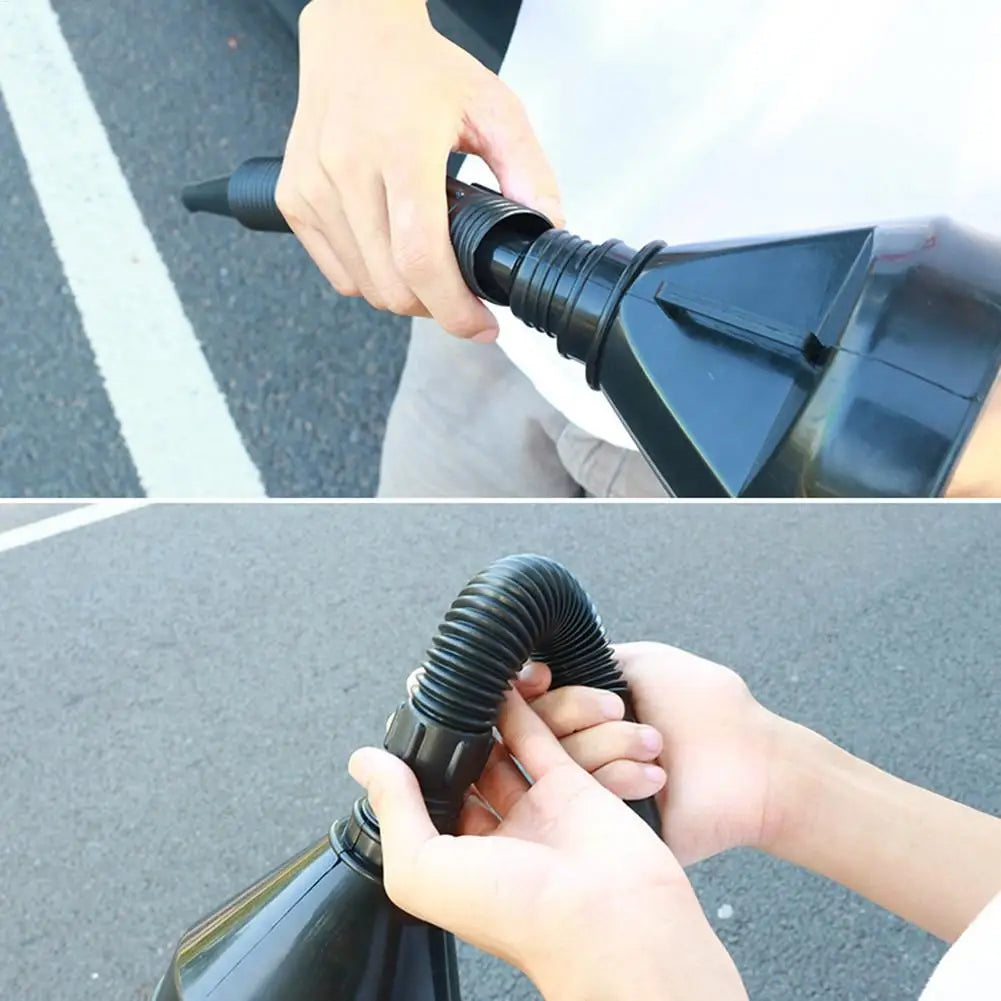 Wide Mouth Flexible Fuel Funnel with Strainer | Car, Truck & Bike Automotive Fuel Funnel Axl