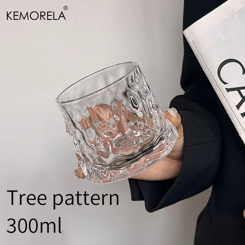 KEMORELA 300ml Retro Glass Cup – Coffee, Whiskey & Cocktails Cocktail Glass Axl B 300ml