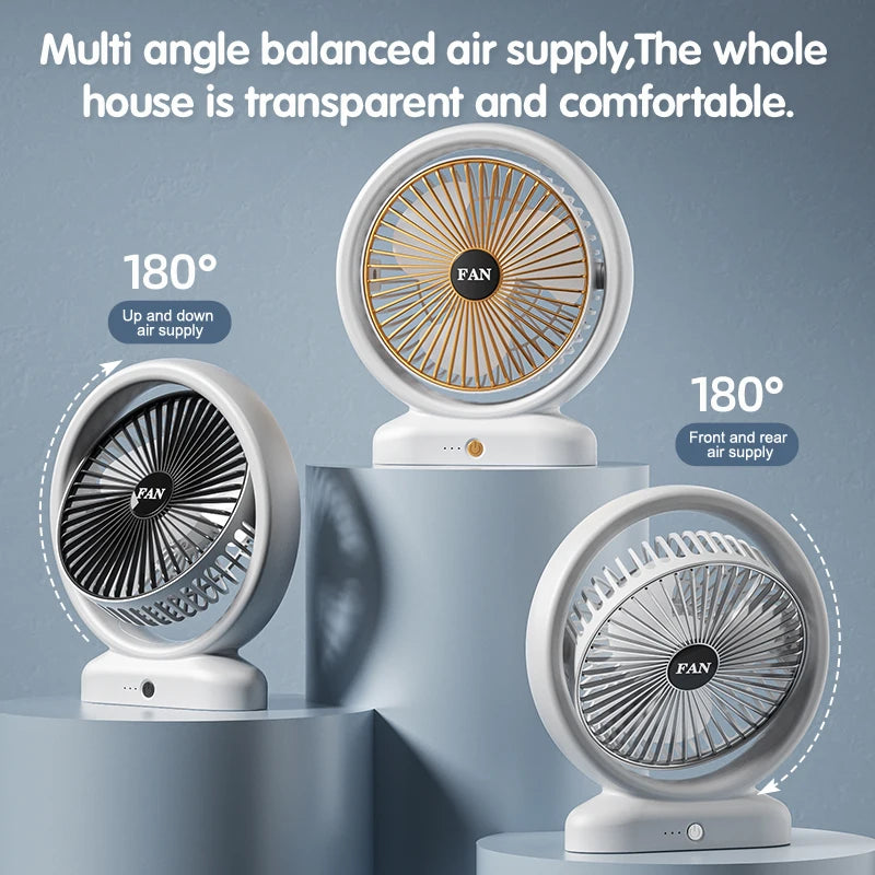 Multi-Angle USB Desktop Fan – Compact 5W Rotary Vane Cooling Fan USB Desktop Fan Axl