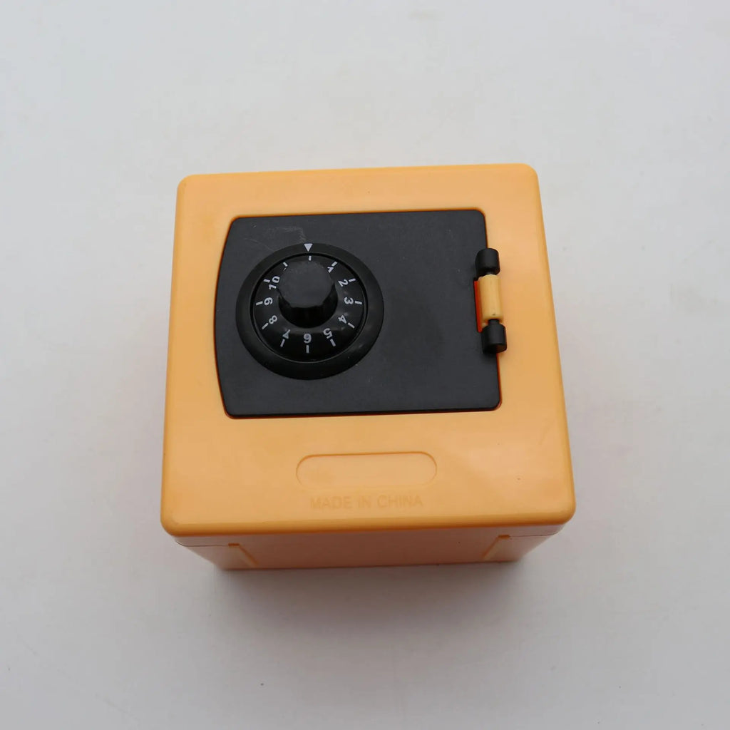 Small Metal Cash Box Key Lock & Handle – Kids Money Organizer Lockable Cash Box Axl Plastic-Yellow