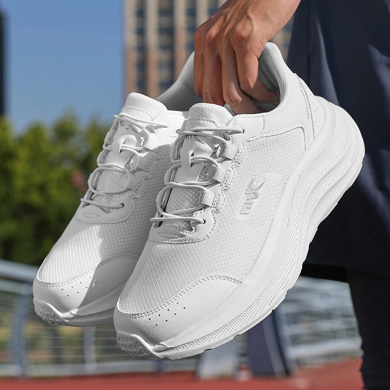 Men's Breathable Mesh Running Shoes – Lightweight Sneakers 36-47 Men's Running Shoes Axl WHITE 46