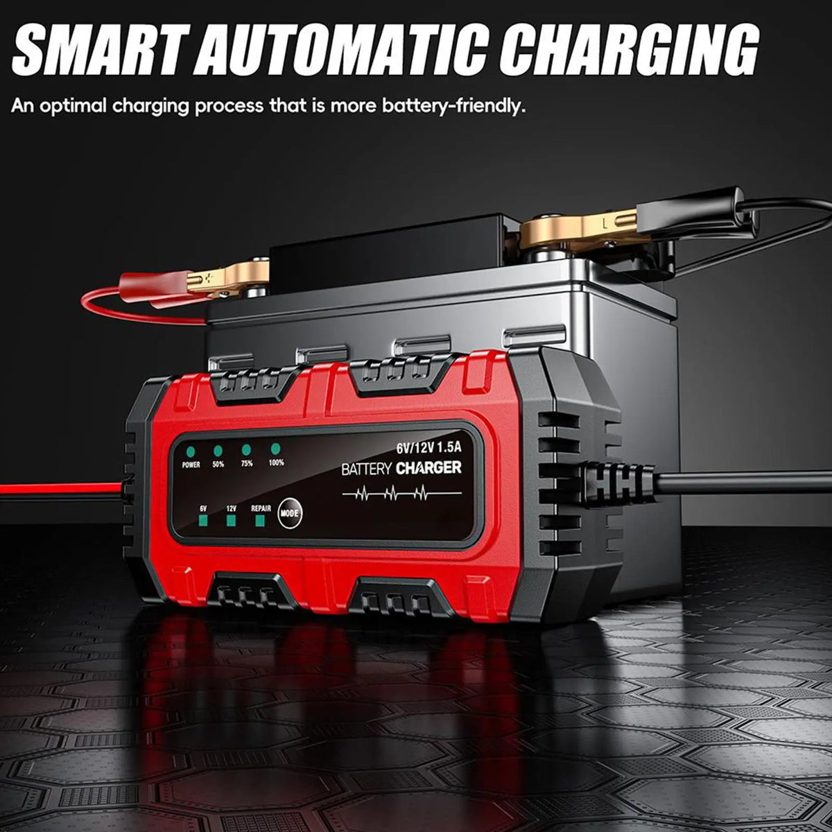 Smart 6V/12V Car & Motorcycle Battery Charger Trickle Maintainer Battery Trickle Charger Axl