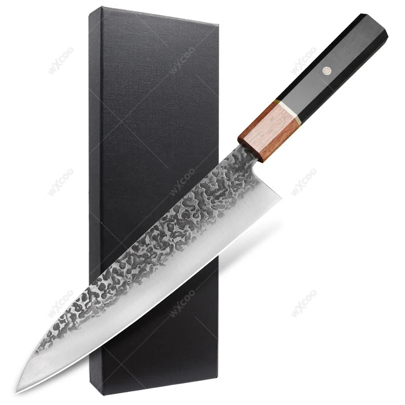 Hand Forged Japanese Chef Knife – Steel Cleaver with Gift Box Chef Knife Axl Chef Knife