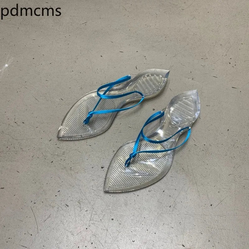 Women's Pointed Toe Flat Flip Flops – Summer Casual Slippers Women's Flat Slippers Axl