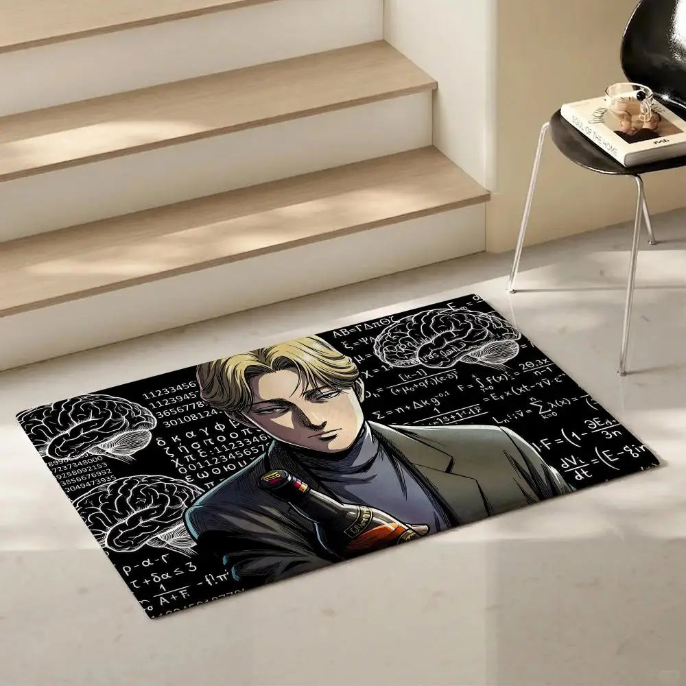 Horror Anime Monster Flannel Floor Mat – Non-Slip Soft Indoor Rug Flannel Floor Mat Axl