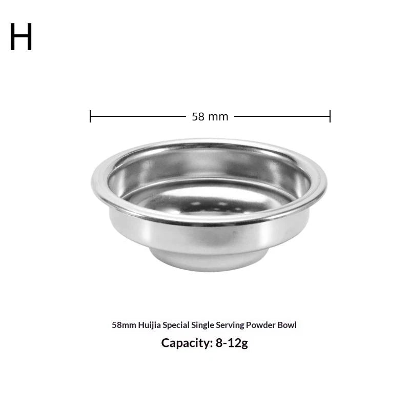 Bottomless Coffee Filter Basket 51mm 54mm 58mm Stainless Steel Coffee Filter Basket Axl H