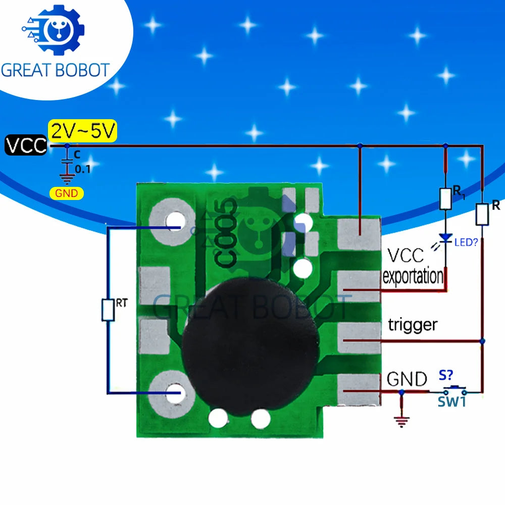 10PCS Delay Trigger Timing IC Module Timer Chip 2s–1000h SMD Timing IC Module Axl Default Title