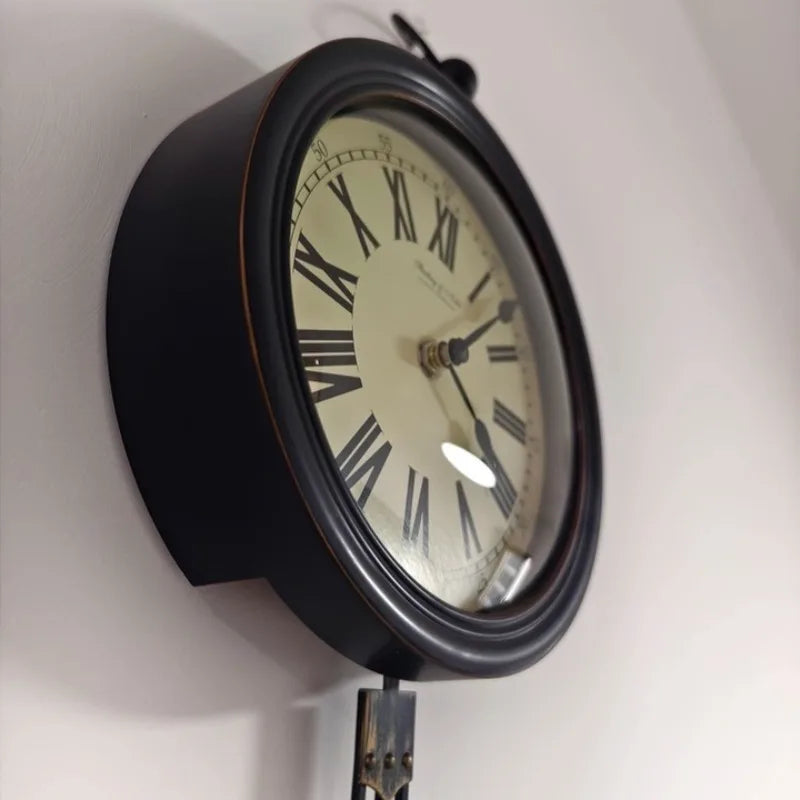 Vintage Pendulum Wall Clock – Silent Quartz, Minimalist Decor Pendulum Wall Clock Axl